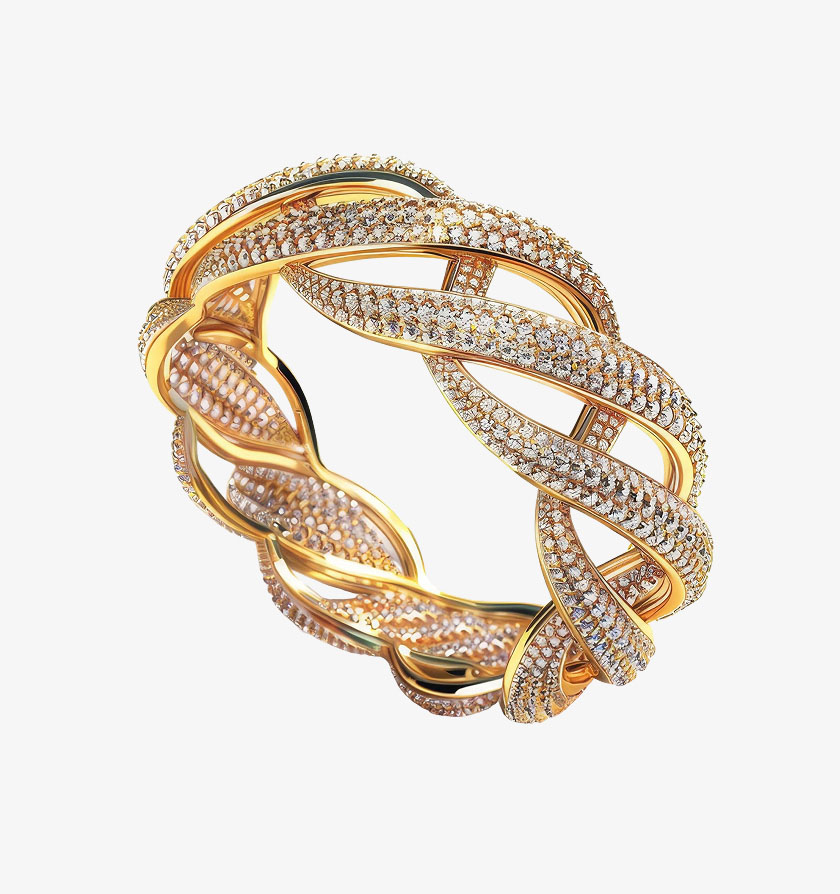 Twisted Gold Rope Hoops