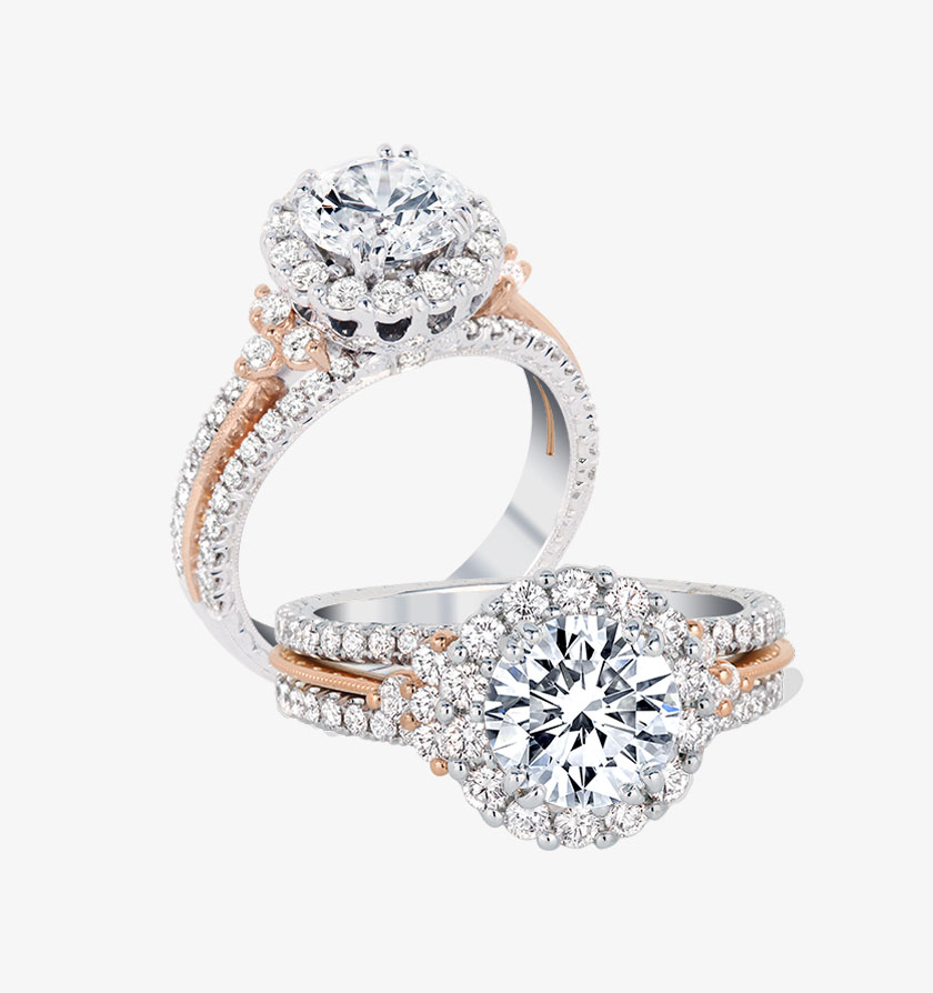 White Diamond Sapphire Amara Ring